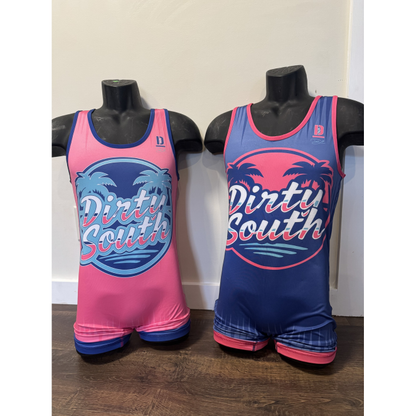 Dirty South Blue Singlet - YOUTH