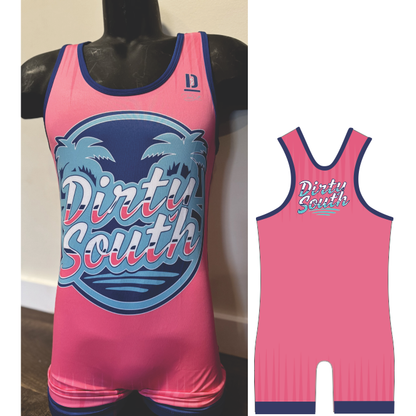 Dirty South Pink Singlet - ADULT