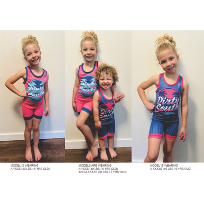 Dirty South Blue Singlet - YOUTH