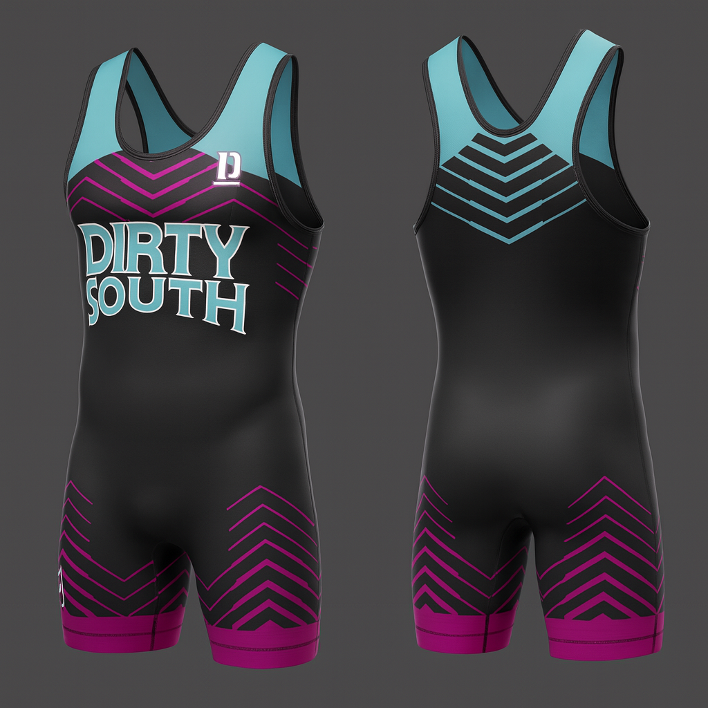 Dirty South Teal - SINGLET