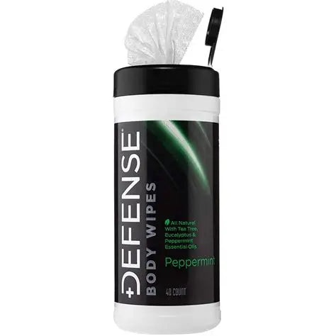 Defense Soap Peppermint Body Wipes 40 Count Canister