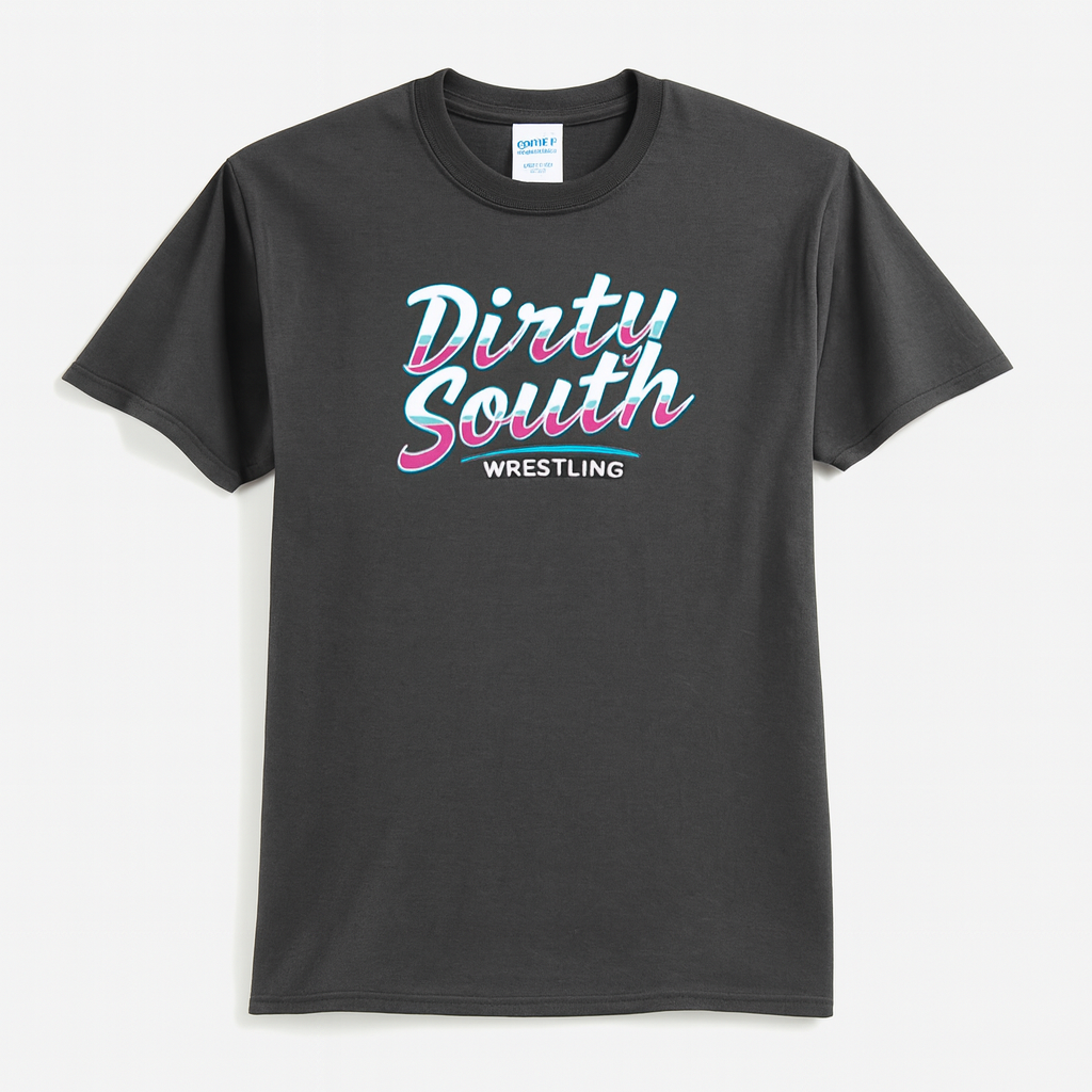 DIRTY SOUTH WHT/PK TEE