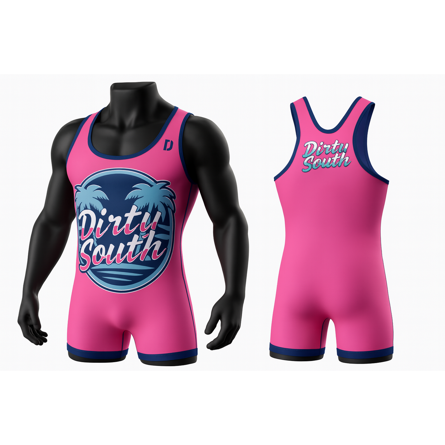 Dirty South Pink Singlet - ADULT