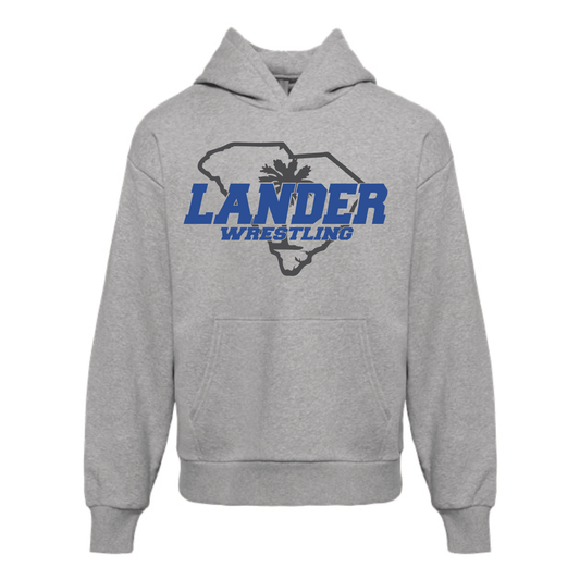 Lander Premium Wrestling Hoodie - Gray