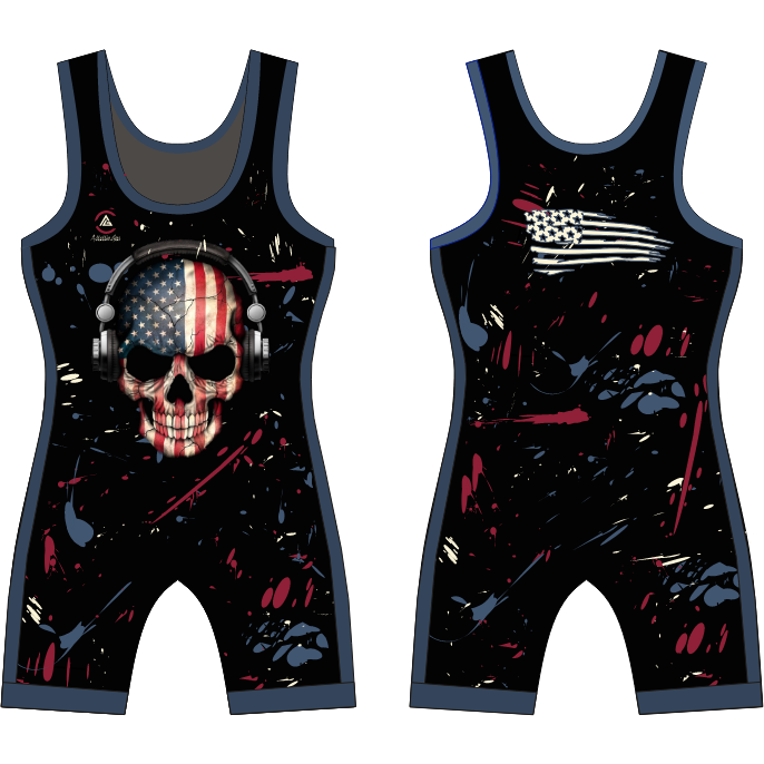 Flag and Skull Singlet