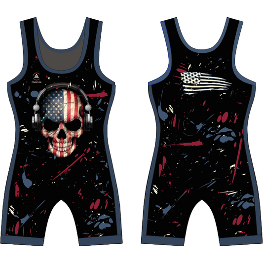 Flag and Skull Singlet